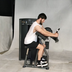 Ayarlanabilir çelik spor ekipmanları AX serisi Biceps & Triceps makinesi için omuz ve silah eğitim Pin yük seçim makineleri - Product Image 3