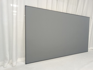 Tela Futura 120 Polegadas ALR <span class=keywords><strong>Fixed</strong></span> <span class=keywords><strong>Frame</strong></span> Projetor Home Theater Luz Ambiente Rejeitando Tela de Projeção UST Anti-Light HD 4K