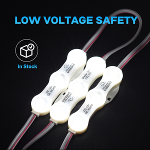 ไฟ LED โมดูล LED 3ดวง SMD2835 12V 1.2W โมดูลไฟ LED สีขาว IP68กันน้ำสำหรับกล่องไฟป้ายตัวอักษร