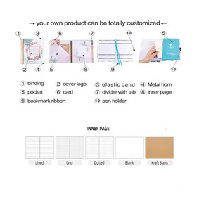 Nuevo Bloc de notas de papel creativo de tres pliegues A3 que cambia de Color, cuaderno de oficina de negocios con logotipo impreso - Product Image 6