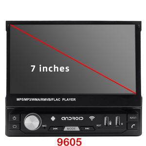 Universal Android Autoradio Mp5 1 Din Bt Wifi GPS Audio Stereo System Einziehbarer Bildschirm Carplay 7 Zoll Auto DVD-Player - Product Image 2