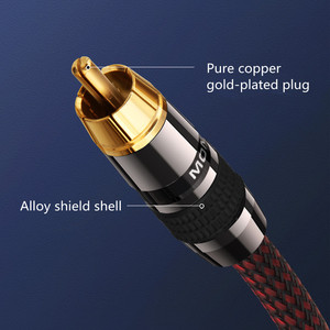 Cable de interfaz de Audio de un punto, conector de 3,5mm a 2RCA, tarjeta de sonido y micrófono para PC - Product Image 3