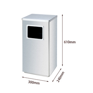 Sanitasyon çöp paslanmaz çelik açık çöp çöp tenekesi kapalı çöp çöp kutuları - Product Image 4