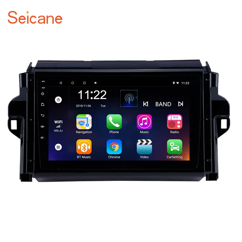 9 inch Android 13.0 HD TouchScreen Radio GPS Navigation with Digital TV Wifi DVR for 2015-2018 Toyota Fortuner Convert