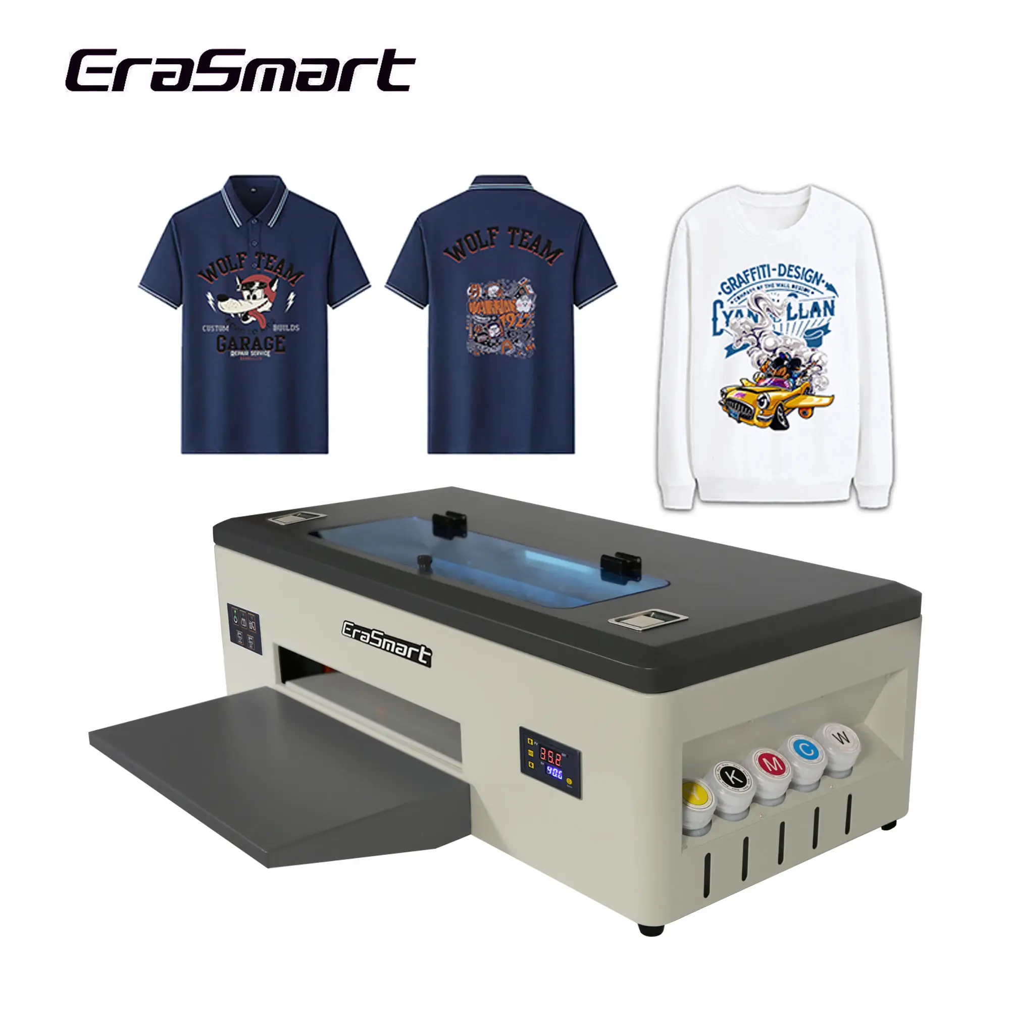 Erasmart 1390 Der beste industrielle digitale Tinten strahl drucker All-in-One A3 Dtf-Drucker Druckmaschine für T-Shirt