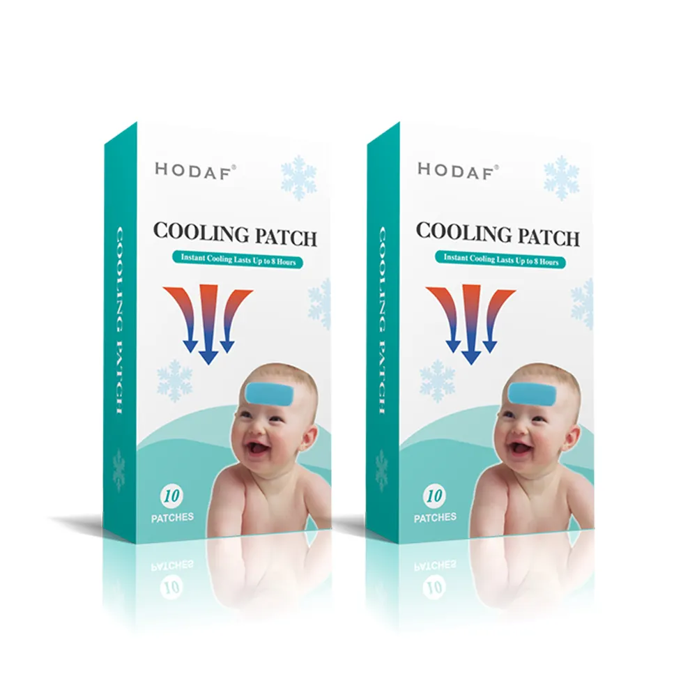 HODAF New products 6 Pads/Box Cooling Gel Fever Patch for Relief Migraine