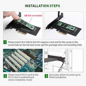 M.2 To PCIe Adapter M2 NGFF SSD NVME M SATA B Key PCI-e 3.0 X4 X8 X16 2230-2280 M.2 Ssd Controller Converter Card - Product Image 6