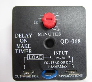 Time <strong>Delay</strong> Relay QD-068 <strong>Delay</strong> on Make Timer with 0.03~10Minutes Adjustable <strong>Delay</strong> Universal 19~288VAC QD068 - Product Image 1