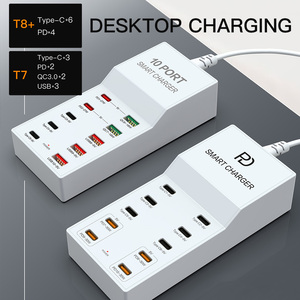 Factory <strong>Direct</strong> Multi-Function Smart Charger10 Ports Type C Multi-Port Charger Certification Factory Supply EU US <strong>AU</strong> UK - Product Image 6