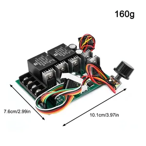 DC10-55V <strong>PWM</strong> <strong>DC</strong> Brush <strong>Motor</strong> <strong>Speed</strong> <strong>Controller</strong> LED Digital Display Forward Reverse Rotation Control Module Rotary Knob Max 60A - Product Image 6