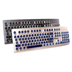 カスタムピュアメタルキーキャップパーソナリティキーキャップパンクゲームメカニカルキーボードDiyアルミニウムクリエイティブプロトタイプキーキャップ104キー - Product Image 1