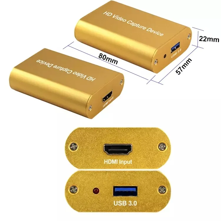 Tarjeta de captura de vídeo HDMI, Dongle USB 3,0, 1080p, para HDMI, captura de juegos en vivo y transmisión en vivo