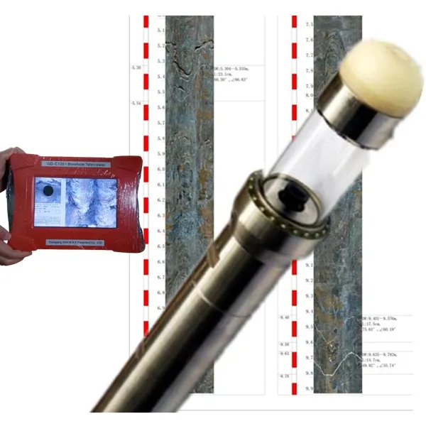 2D 3D Borehole Wall High Resolution Oriented Images Camera System