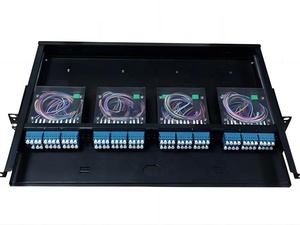 High-Density MPO Fiber Optic Distribution Frame Optical Distribution Frame 96 Core Rack Mount ODF 19' 96 Core MPO <strong>Patch</strong> <strong>Panel</strong> - Product Image 2