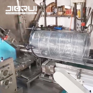 Tubo espiral expandido do engranzamento do metal que faz a máquina para filtros