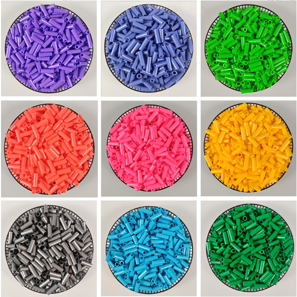 Púrpura azul verde rosa amarillo