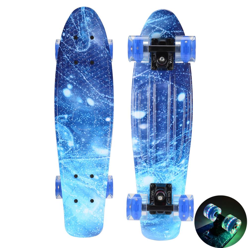Roue LED Galaxie Bleue