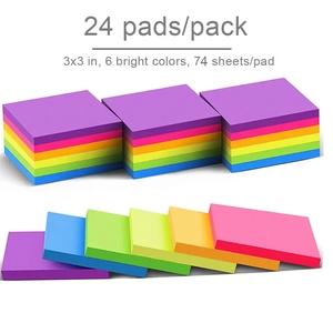 Almohadilla autoadhesiva con logotipo personalizable de alta calidad, Bloc de notas de bloque de 3*3 pulgadas, Bloc de notas adhesivas de bolsillo, proveedor de oficina - Product Image 5