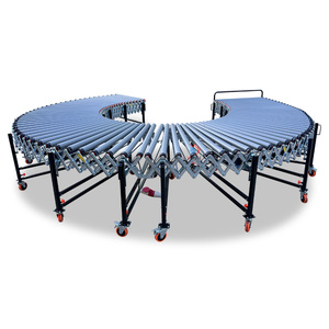 Factory Direct Supply Powered Roller <strong>Conveyor</strong> Line Retractable Roller <strong>Conveyor</strong> for Truck Logistic Boxes <strong>Unloading</strong> - Product Image 2