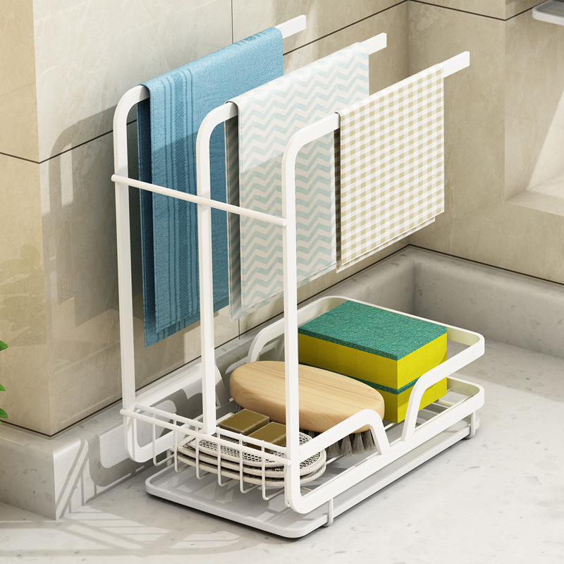Rack de vidange de bureau Blanc