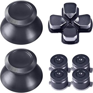 Металлические кнопки и аналоговые стики из сплава для DualShock 4, кнопки-пули, D-пад для контроллера PS4, чехлы с улучшенными функциями - Product Image 2