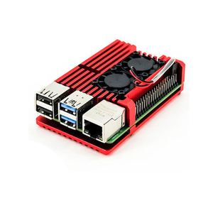 Caja de aluminio y metal con doble ventilador para Raspberry Pi 4 Modelo B - Product Image 1
