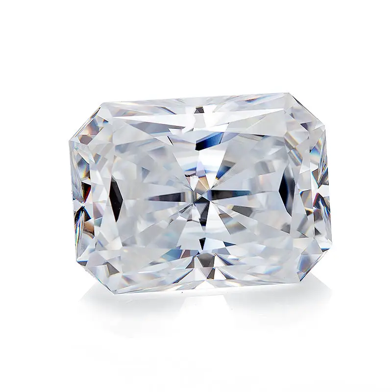 7x9mm 2ct Nuovo Radiant Cut Schiacciato Cut Sintetico Bianco Moissanite Diamante Sciolto