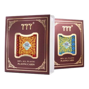 קלפי משחק 100% פלסטיק מספר גדול טקסס הולדם קלפי פוקר סיטונאי גרסה מט דו צדדית