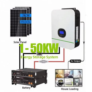 บ้านระบบพลังงานแสงอาทิตย์10000วัตต์ระบบติดตามแสงอาทิตย์แผงโซลาร์เซลล์5KW 3kW ระบบ10KW พลังงานแสงอาทิตย์5000วัตต์5KVA - Product Image 1
