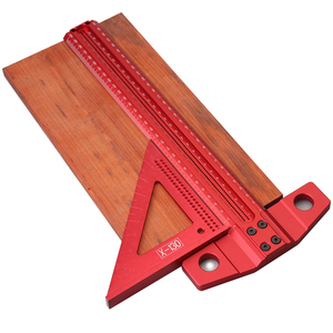 Woodworking <strong>Scribe</strong> 60-600mm T-type Ruler Scribing Ruler Aluminum Alloy Line Drawing Marking Gauge DIY Measuring Tools - Product Image 3