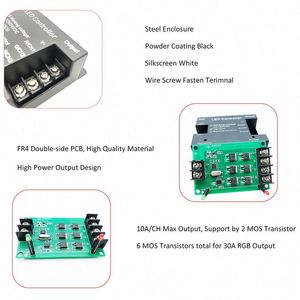 LED di controllo della luce di striscia 6key Touch RF telecomando PWM Dimming 12V 24V CCT RGB led Controller per led strip