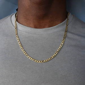 Newly Launched Unique and Simple Necklace <strong>Chain</strong> <strong>1</strong> <strong>Gram</strong> Gold Molded Hip Hop Cuban Necklace - Product Image 1