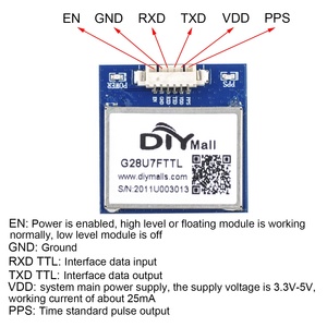 NMEA0183协议1-10Hz TTL级G28U7FTTL全球定位系统模块，带带闪光陶瓷天线，用于飞行控制飞机全球定位系统跟踪 - Product Image 2