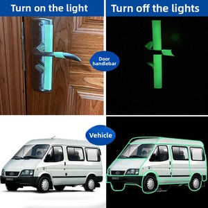 Màu Xanh Lá Cây Huỳnh Quang PVC Tự Phát Sáng Cầu Thang Bước Giai Đoạn Cảnh Báo Nhận Dạng Băng Sáng Sticker Phát Sáng Trong Bóng Tối Băng - Product Image 5