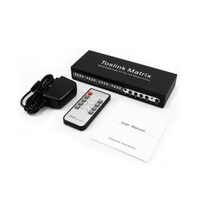OEM Matrix 4x4 HDMI Matrix switch Splitter con audio óptico Toslink HDR ARC HDMI 4 en 4 salidas