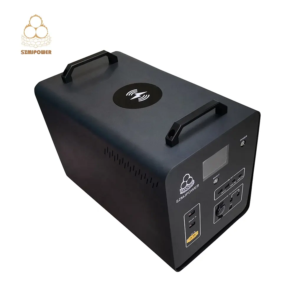 SZMJPOWER batterie externe haute puissance portable générateur solaire de secours 2000w pour résidentiel et commercial