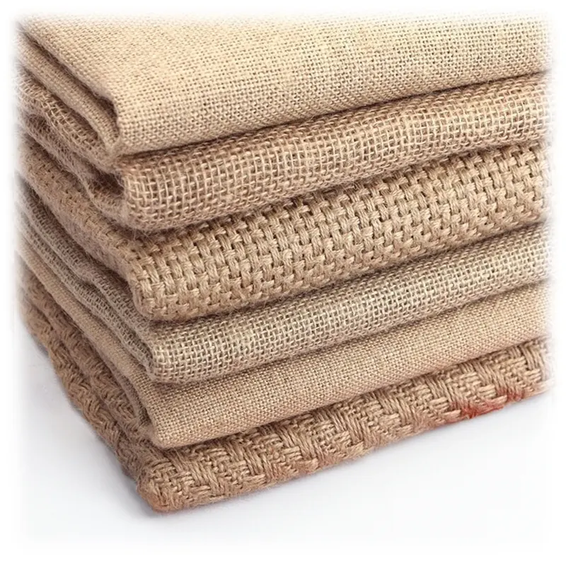 HSF all'ingrosso 6060 cotone iuta panno poliestere juta tende a rullo tessuto per cotone biancheria da letto tessuto