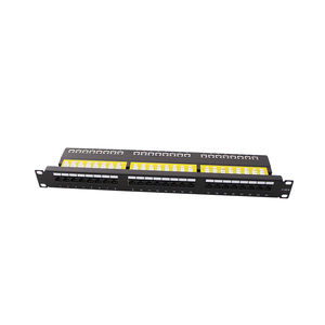 UTP非屏蔽CAT6 24端口彩色梯形网络配线架 - Product Image 1