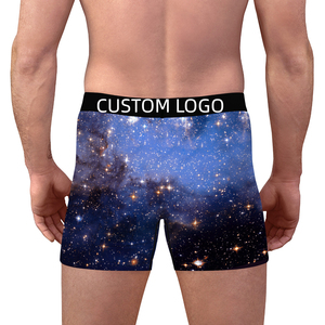 Nieuwe 2023 Custom Groothandel Heren Boxer Slips Elastische Taille Custom Heren Ondergoed 100% Polyester Sublimatie Print - Product Image 2