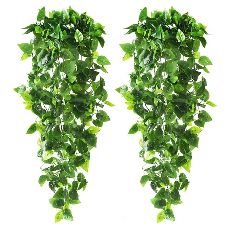 Prateleira de parede Casa Sala de Pátio Ao Ar Livre Indoor Casa Office Decor ivy vine folhas grama artificial plantas penduradas