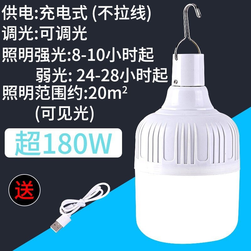 High brightness (over 180W) model (charging cable included)