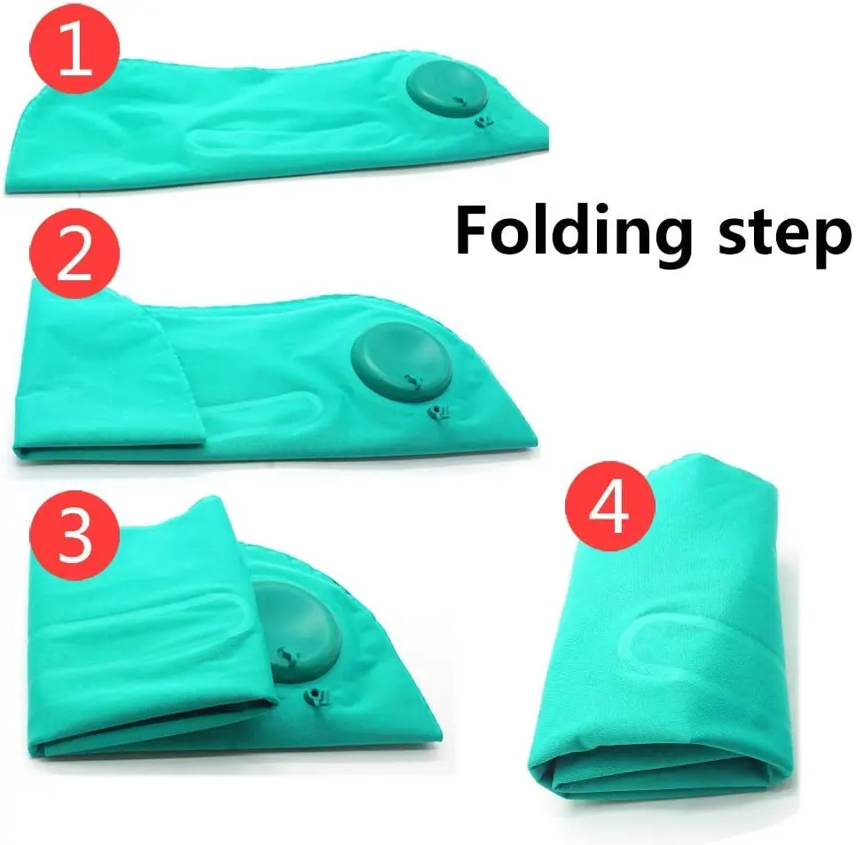 Woqi kamp boyun yastık yumuşak sıkıştırılabilir taşınabilir seyahat hava yastığı uyku için şişme yastık