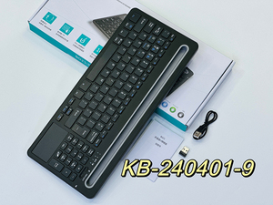 新しいBK-240401-9マルチデバイスキーボードトラックパッドマウスキーボードコンピュータータブレット用ダブルブルートゥースデュアルモールドワイヤレスキーボード - Product Image 5