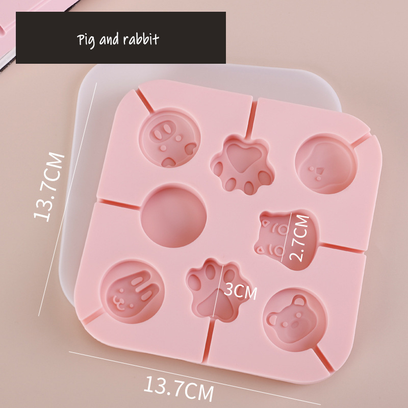 Pig and rabbit pink