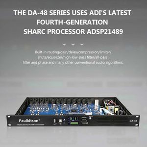 DA48 4 in 8 Out Digirate Audio Processor Professional Speaker Management System Dsp Audio Processor Fir - Product Image 3