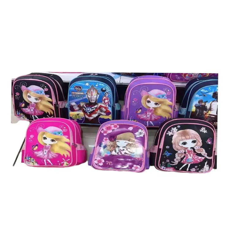 3.85 dólares modelo kl001 boa qualidade clássico escola mochilas para crianças com diferentes modelos