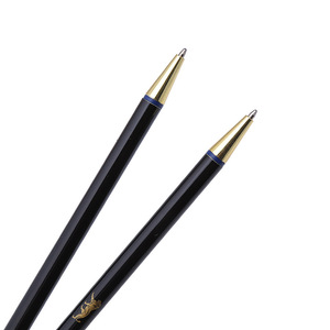 ホテルデュアルチップダブルエンドカラーインクメタルペン両面ノンクリップシンプルカスタムペン - Product Image 2
