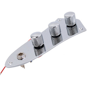 Atacado Guitarra Elétrica Baixo Circuito Board acessórios circuito montagem Botão Potenciômetro Soquete preto prata ouro
