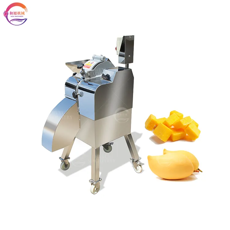 Hoge Snelheid Mango Snijmachine Groente-En Fruitblokjes Snijmachine