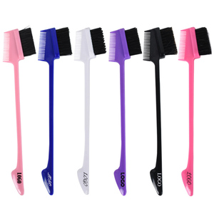Sıcak satış Mini çift yan Metal sıçan kuyruk tarak 3 in 1 kenar kontrol fırça tek kullanımlık Salon kullanımı için - Product Image 6